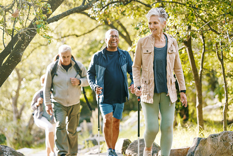 seniors walking